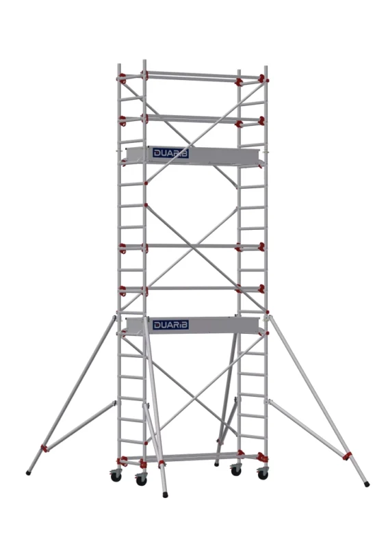 Echafaudages roulants aluminium de marque Duarib de type AL165