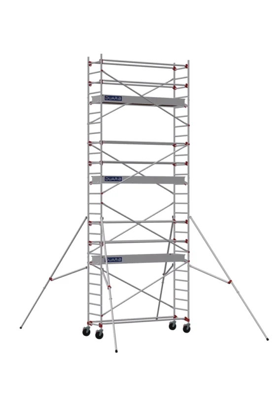 Echafaudages roulants aluminium de marque Duarib de type AL255