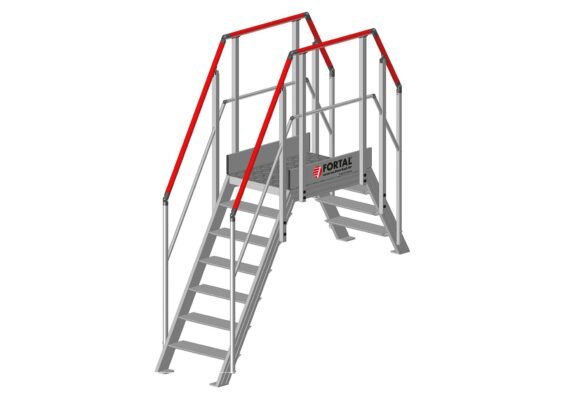 Escaliers double accès inégal de marque Fortal