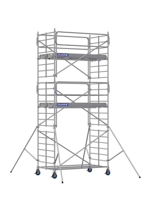 Echafaudages roulants aluminium de marque Duarib de type Docker 150 (plancher 2,54m)
