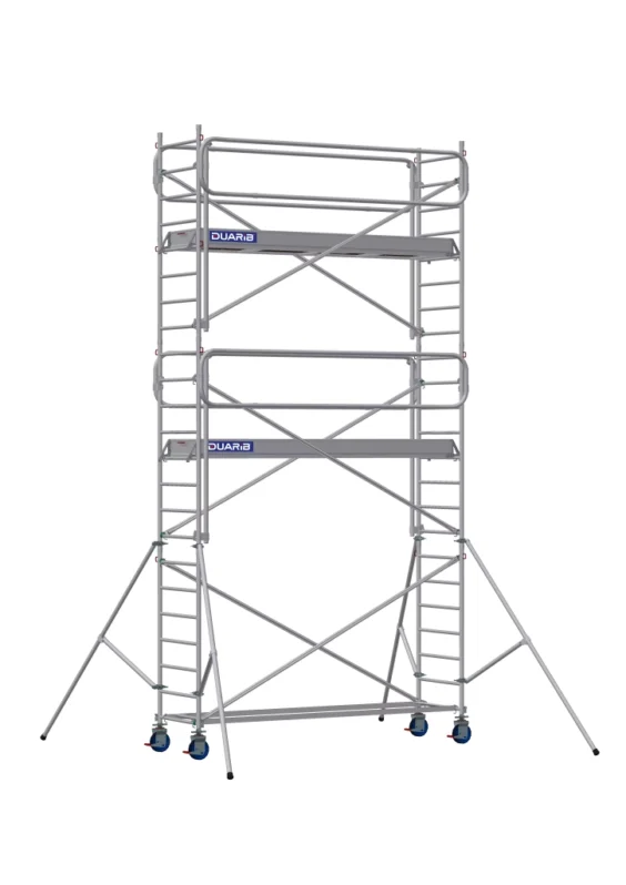 Echafaudages roulants aluminium de marque Duarib de type Docker 85 (plancher 2,95m)