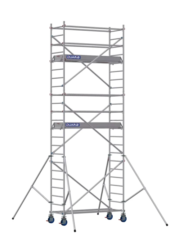 Echafaudages roulants aluminium de marque Duarib de type Docker 85 (plancher 2,05m)