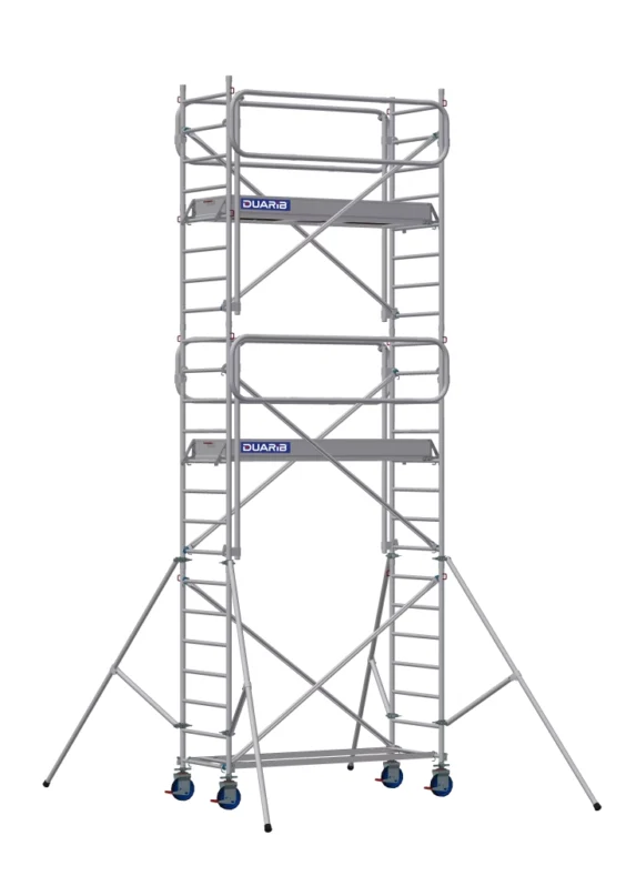 Echafaudages roulants aluminium de marque Duarib de type Docker 85 (plancher 2,54m)