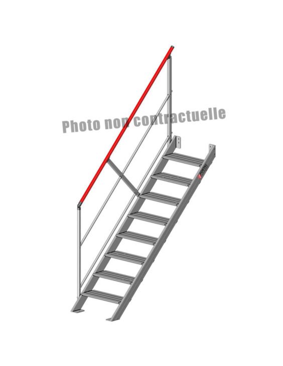 Escaliers droits de marque Fortal type inclinaison 45°