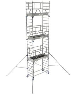 Echafaudages roulants aluminium de marque Tubesca de type Totem box