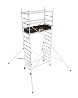 Echafaudages roulants aluminium de marque Tubesca de type Starteo