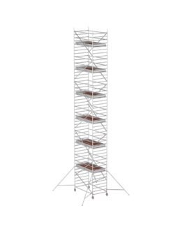 Echafaudages roulants aluminium de marque Fortal de type FORT&rsquo; ALUMINIUM 1400 LISSE ET DIAGONALE